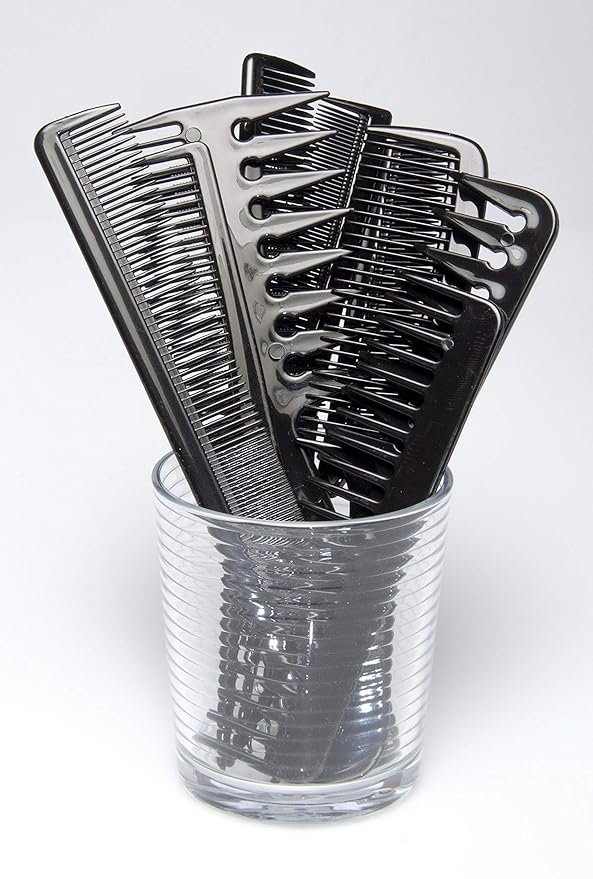Diane D7901 Assorted Comb Kit - 10 PC Set (Black)