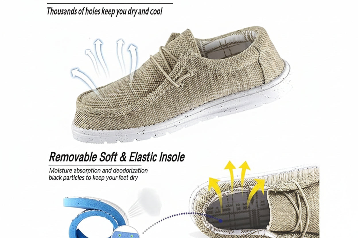 Men's Wide Loafers & Slip-ons|Big Size Casual Slip on Walking Shoes|Width Toe Box
