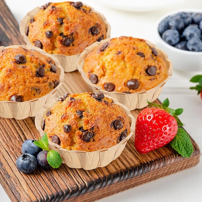 4 Inch 100 Pcs Bundt Cake Pan, Bundt Cake Pan Nonstick, Greaseproof Paper Liner, Mini Fluted Tube Pan Liner, Nonstick Greaseproof Heat Resistant Paper Cake Pan Liners 100pcs