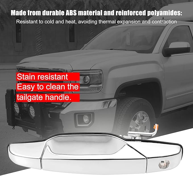 X AUTOHAUX Front Left Side Car Exterior Door Handle for Chevy Silverado Suburban Tahoe Avalanche for GMC Sierra 1500 2500 3500 20828258 22738721 25960525
