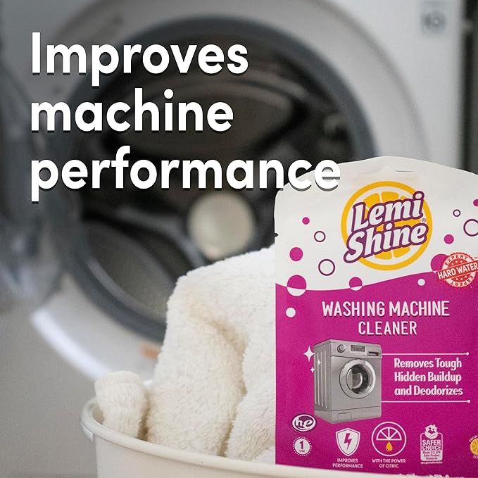 Lemi Shine Washing Machine Cleaner, Restore Performance, Biodegradable Ingredients (1 Count)