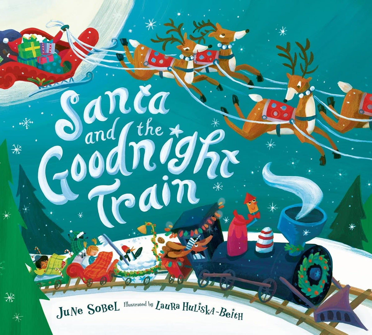 Santa And The Goodnight Train by June Sobel