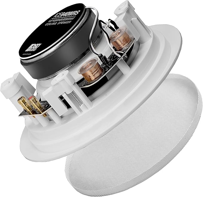 OSD Audio 6.5Au Weatherproof in-Ceiling Speaker Pair - IndoorOutdoor Stereo Ai ICE640WRS