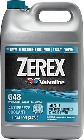 Valvoline Zerex G48 Low Silicate/Phosphate Free 50/50 Ready-to-Use Antifreeze/Coolant 1 GA
