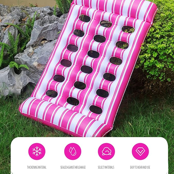 Pool Floats 2PCPool Hammock Floats, Inflatable Water Floaties(Saddle, Lounge Chair, Drifter),for Pool Party, River, Sea, Outdoor,Relaxing Summer Water Fun Swimming Party Beach. for Pool Party, River,