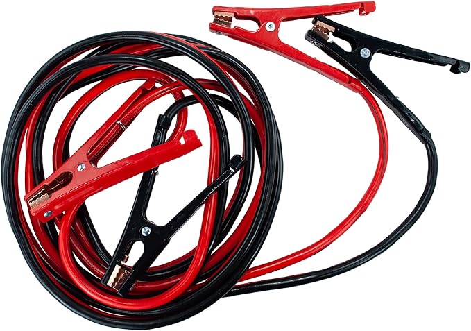 Heavy Duty Jumper Cables VP Racing - 16 ft. 6 Gauge for Car Battery Automotive Booster Cables With Vice Clamps for Jump Starting Dead or Weak Batteries with Carrying Bag Included - Cars, Trucks, SUVs