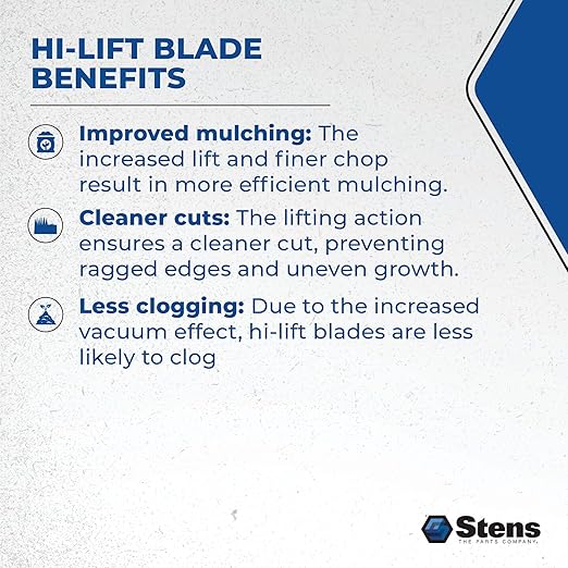 Stens 345-413 Toro 33-4750-03 Hi-Lift Blade, Black
