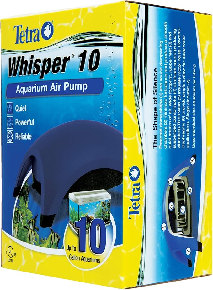 Tetra 77846 Whisper Air Pump, up to 10-Gallon