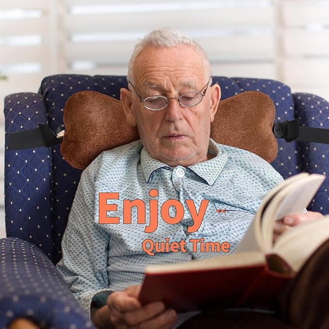 Recliner Headrest Pillow, Head Pillow for Recliner Chair, Head Pillow for Sofa, Recliner Neck Pillows, Recliner Neck Pillow, Bone Neck Pillow, Couch Neck Pillow (Brown)