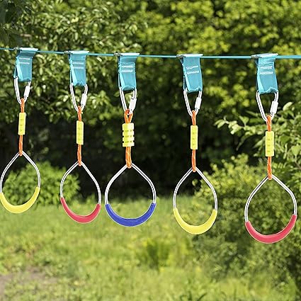 Set of 5 Carabiners for Ninja Slackline. Triangle Shaped Quick Links for Ninja Slackline. Large 516" (M880mm)
