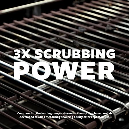 Scotch-Brite Heavy Duty Scrub Sponge, 9 Kitchen Sponges, Designed for Tough Messes in the Kitchen, Lasts 3X Longer, Best for Cast Iron Skillets, Outdoor Grills, Flexible, Durable Strong