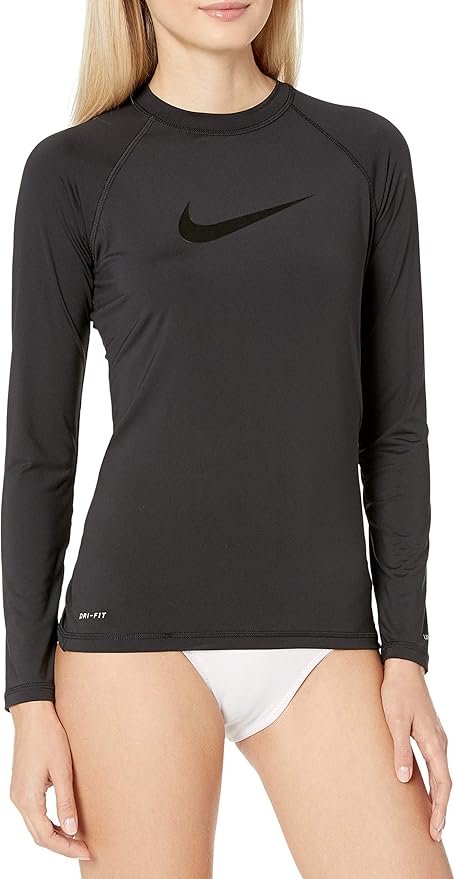 Nike Women's Standard UPF 40+ Long Sleeve Rashguard Swim Tee