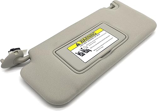 Ezzy Auto Gray Left Driver Side Sun Visor Compatible with Honda Accord 2008 2009 2010 2011 2012 83280-TA5-A51ZA 83280TA5A51ZA