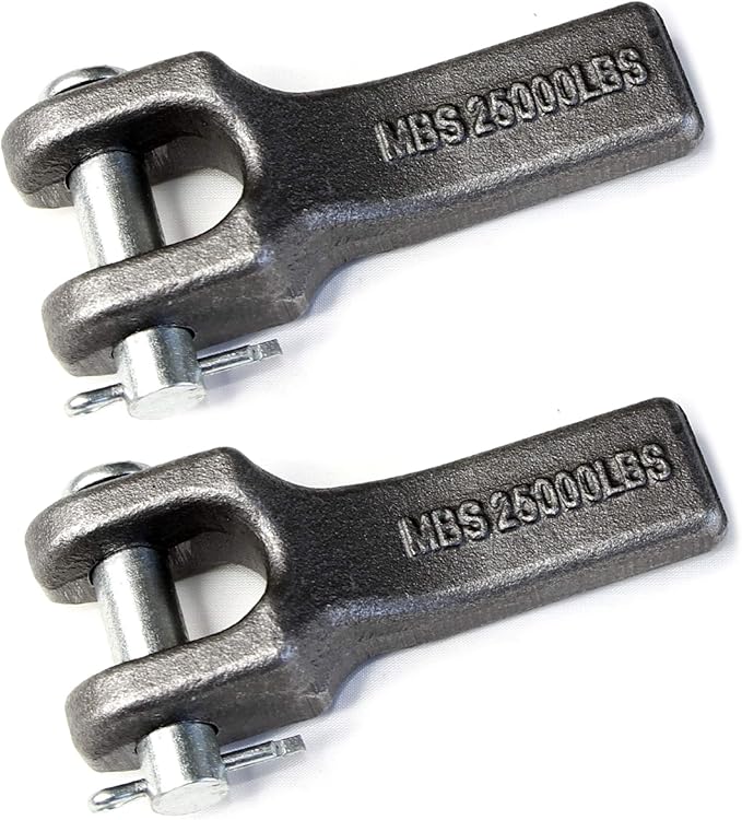 (Pack of 2) 3/8 inch Weld-On Safety Chain Retainer for Truck Trailer Hitch