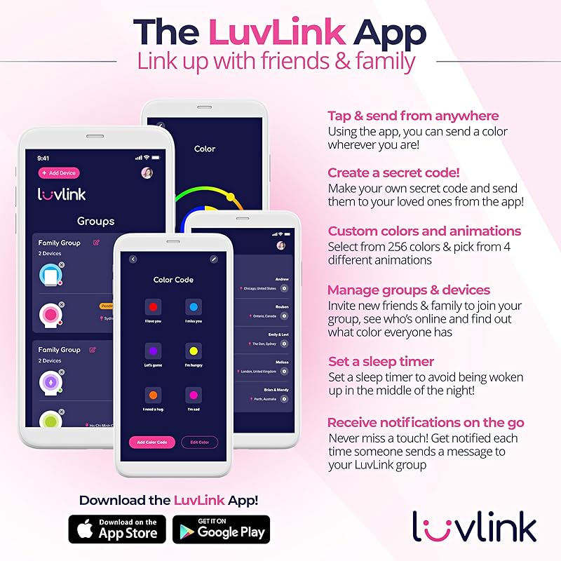 Friendship Lamps by LuvLink New Improved long-distance WiFi Friendship Lamp (Single)