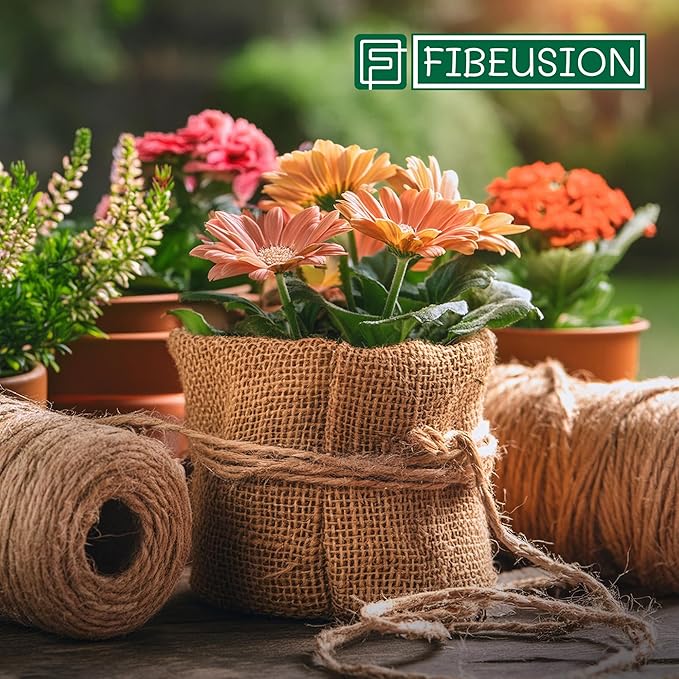 Burlap for Gardening 40" x 15 Feet - Multipurpose Natural Burlap Fabric - High Density Jute Fiber Suitable for Weed Barrier, Frost Guard for Gardening, Home Decorations and Crafts