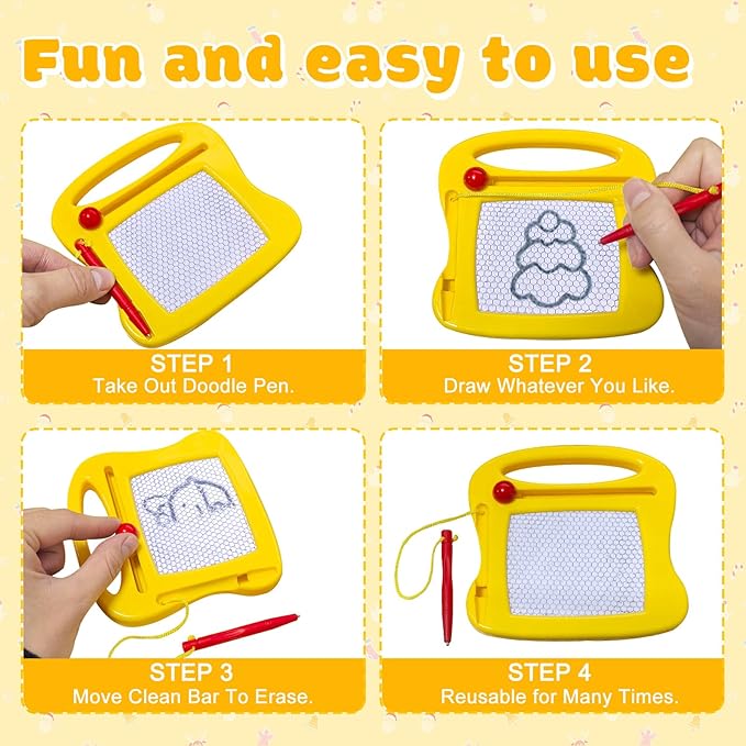 Mini Magnetic Drawing Board for Kids - Fun Party Favors for Kids Mini Sketch Pad for Travel Magic Slate, Toy Gift for Children, Birthday PartyWriting Tablet Blue-1pc3.34inch