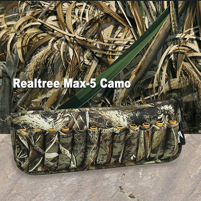 8 Fans Waders Shell Holder,Neoprene Wader Shell Clip with 24 Shell Loops for Marsh Duck Hunting