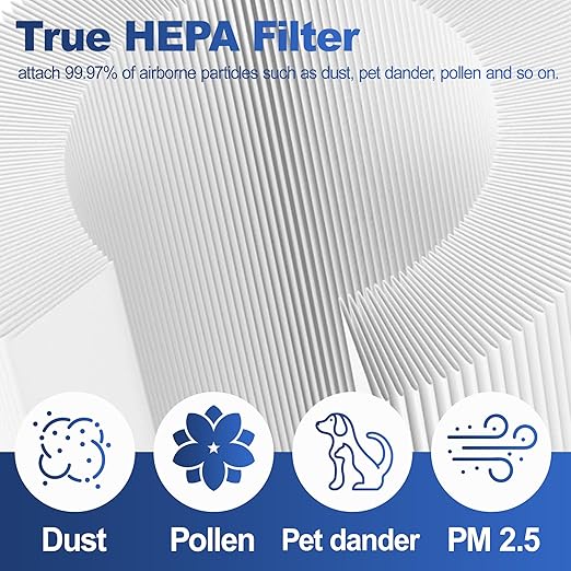 PH01 True HEPA Filter Replacement for Dyson TP06 HP10 TP07 HP06 PH01 HP09 TP10 TP09 HP07 Air Purifier, 2-IN-1 HEPA Carbon Filter (Upgraded), Part No. 970341-01, 1 Pack