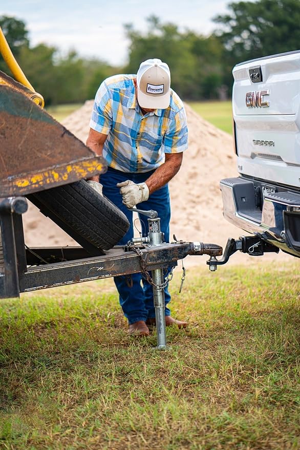 Fastest Jack on The Market - 2000lb Top-Wind No-Crank Tongue Jack for Boat, RV Utility Trailers USA Owned