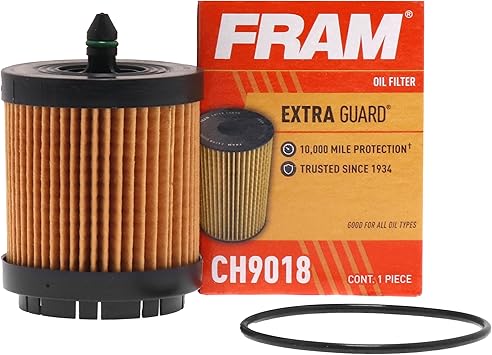 FRAM Extra Guard CH9018, 10K Mile Change Automotive Replacement Interval Cartridge Engine Oil Filter for Select Vehicle Models