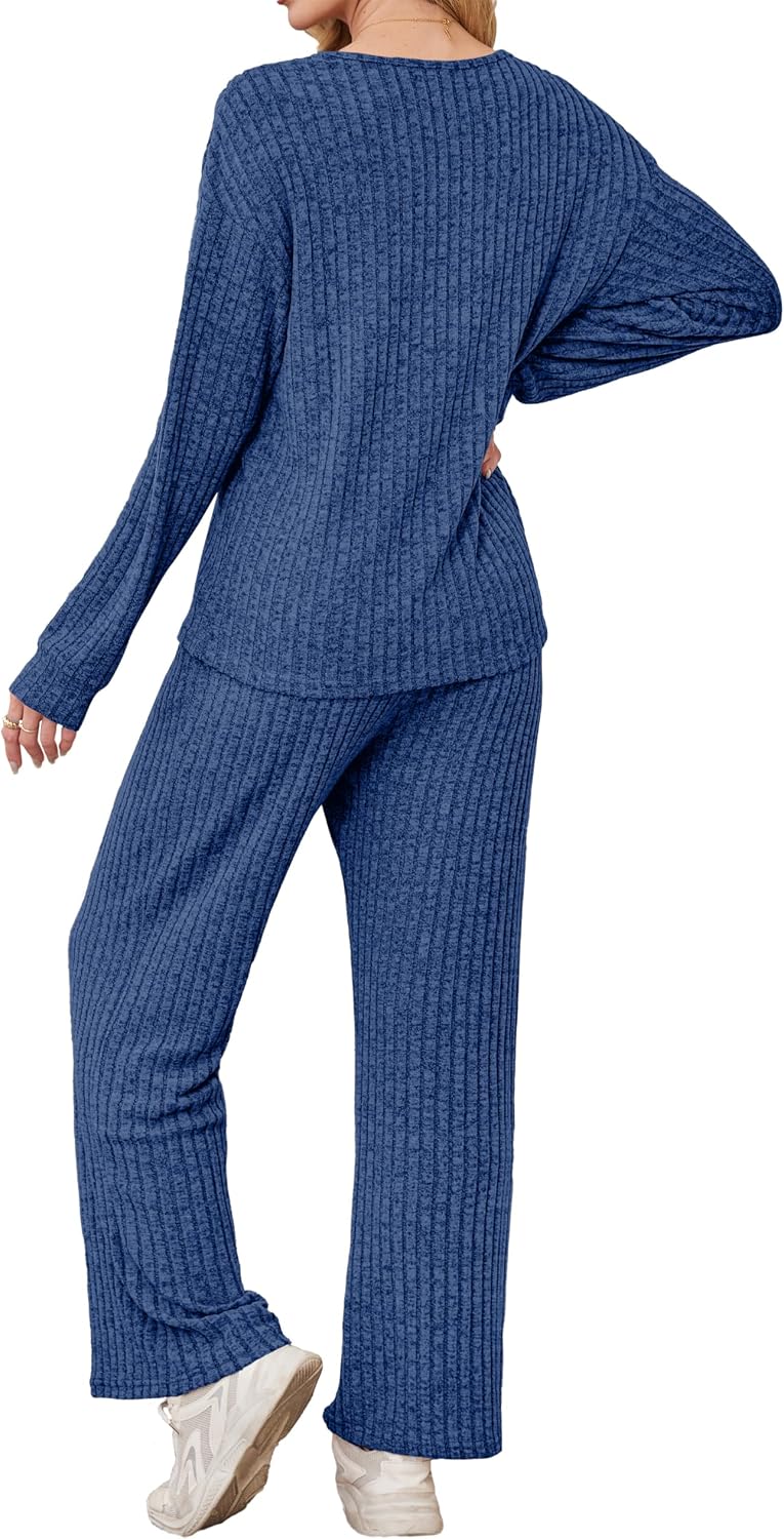 Lounge Sets for Women 2026 Vacation Matching Track Suits Sweater Fall Outfits (S-2XL