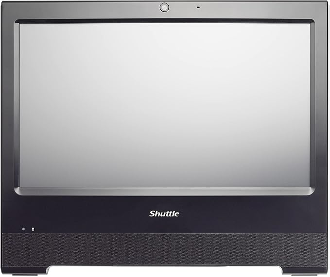 Shuttle XPC AIO X50V8 Black Embedded Intel Celeron 5205U All-in-One Barebone PC, Fanless, IP54 Certified, VESA Compatible, No RAM, No HDDSSD, No OS