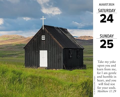Willow Creek Press Bible Verses Daily 2024 BoxDesk Calendar (5.86" x 4.72")