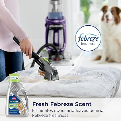 Bissell Professional Pet Carpet Cleaner Shampoo, 48 Ounce, Silver