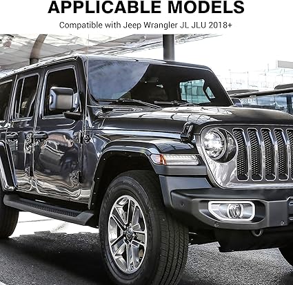 JeCar Exterior Trim Kits Door Hood Hinge Covers Door Handle Side Vent Tailgate Hinge Trim Covers Exterior Accessories Compatible with Jeep Wrangler JL JLU 2018-2023 24 Doors, Pink