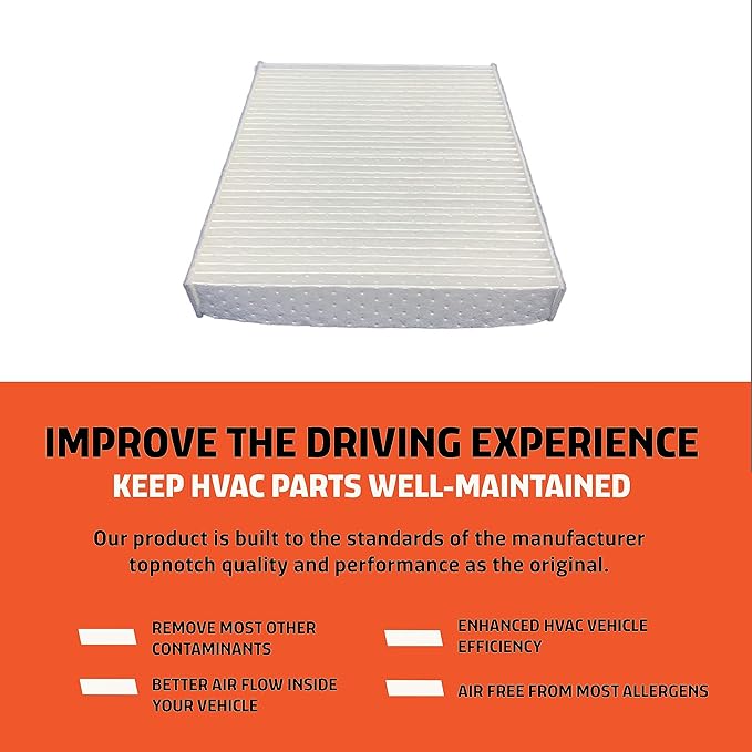 Cabin Air Filter Replacement - Pack of 1 - Made in USA - Compatible with Various Lexus, Subaru, Toyota Mazda Models - Replaces O.E. 8713928020, 72880FL00A, TK4861J6X - for Carbon Upgrade use NP21471