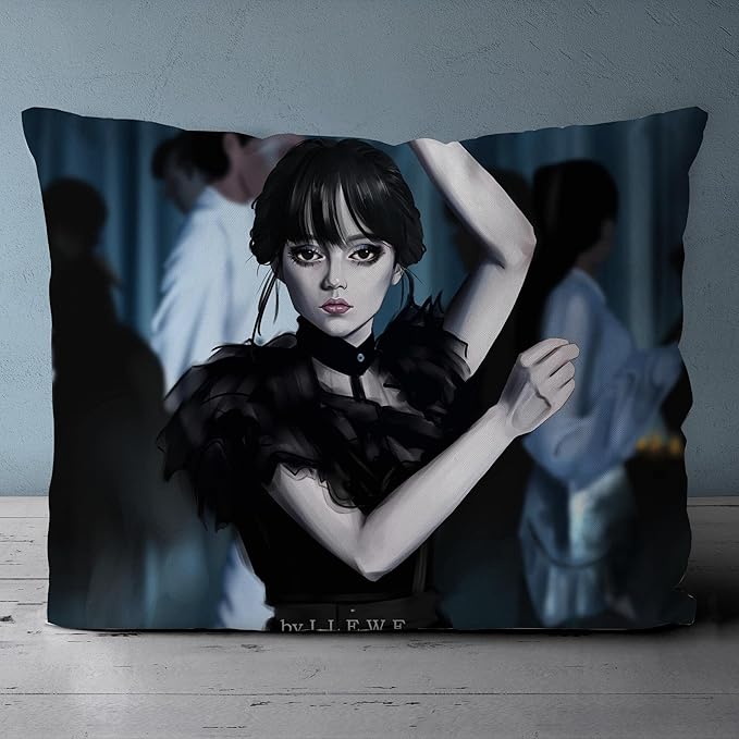 Wed Addams TV Girl Duvet Cove Bedding Set 3D Print Bedding Comforter Cover Duvet Cover Pillowcases 3 Pcs (05,Twin-68x86in20x30in2)