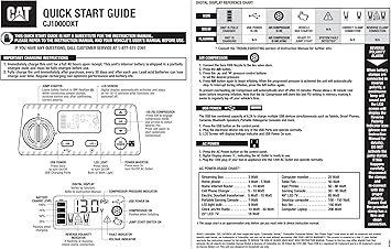 CAT CJ1000DXT 1200 Peak Amp Jump Starter and Powerstation w/200 watt Inverter
