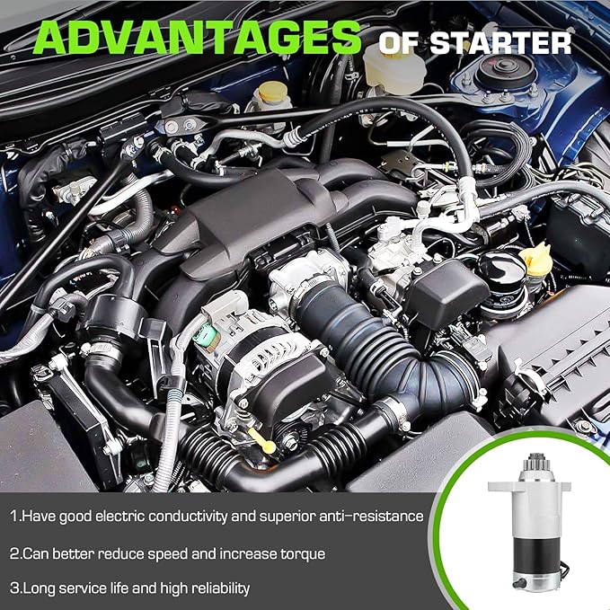 Starter 410-48152 Replacement Fit for 1997-2006 Honda Outboard BF75 BF90 1999-2004 BF130 SMT0311 M0T60381 312007W1A0040 M000T60381