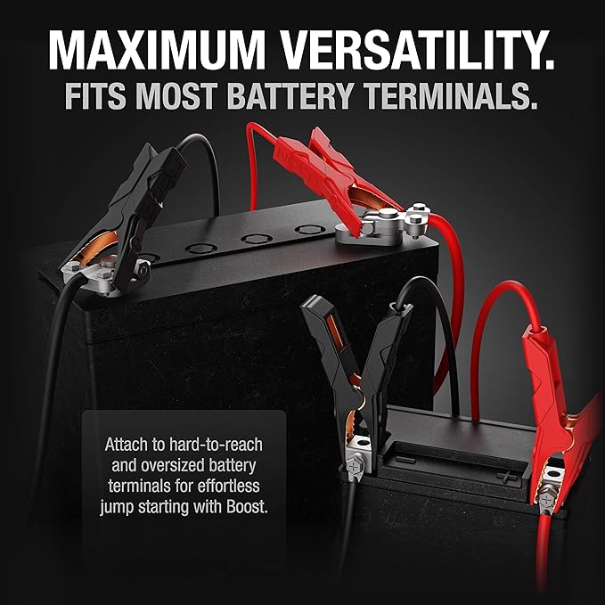 NOCO GBC003 Boost HD Precision Battery Clamps for GB20, GB40, GB50, and GBX45 UltraSafe Lithium Jump Starters