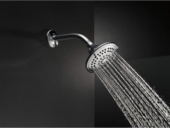 Delta Faucet 5-Setting Raincan Shower Head, Oil Rubbed Bronze Rain Shower Head, Round Shower Head, Delta High Pressure Shower Head, Water Saver Shower Head 1.75 GPM, Venetian Bronze RP78575RB