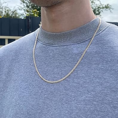 LUXEJEW Cross Necklace for Men - Gold Silver Black Stainless Steel Cross Pendant Necklace Layered Cuban Link Chain Box Chain Mens Jewelry Gifts