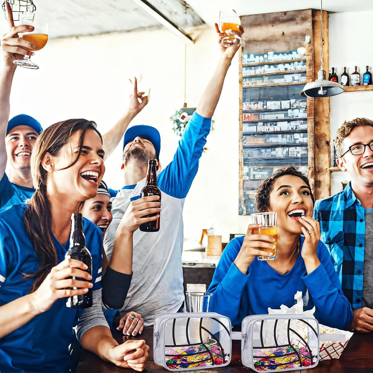 16PCS Volleyball Cosmetic Bag - Waterproof Volleyball Clear PVC Travel Bag,Volleyball Gift Accessories Bags Goodie Snack Makeup Bag,Toiletry Zipper Pouch Organizer,Softball Team Gifts for Team Player