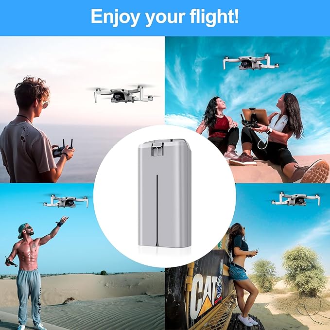 2-Pack Mini 2 Series Intelligent Flight Batteries 2400mAh Upgraded Drone Battery Supports up to 31 Minutes of Flying Time Fully Compatible with DJI Mini 4K22 SESE Drone