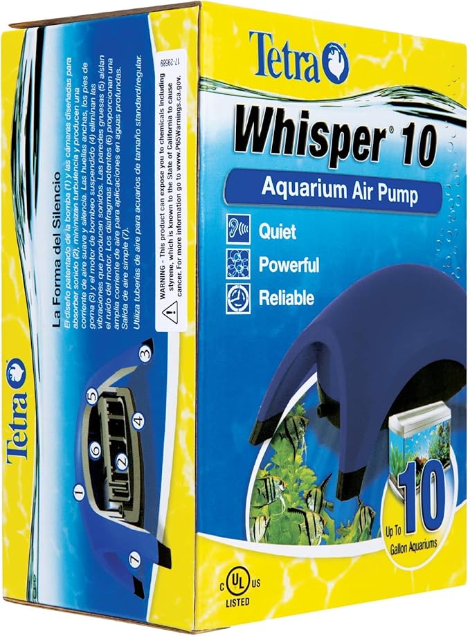 Tetra 77846 Whisper Air Pump, up to 10-Gallon