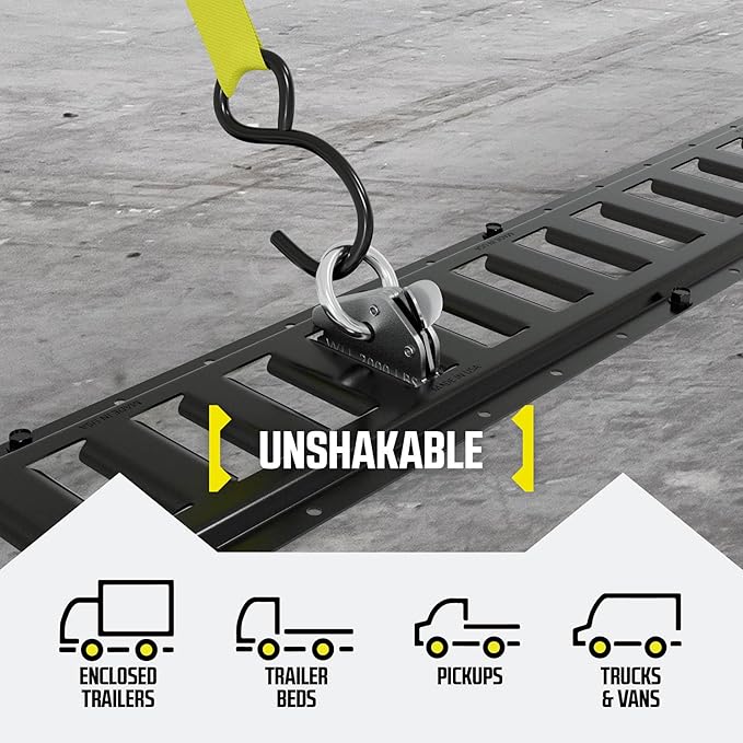DC Cargo Mall Extra Heavy Duty Steel O-Ring (Pack of 10) 6000Lbs Break Strength - E Track Accessories Tie-Down Anchors for E-Track Tie-Down System