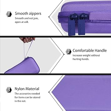 co2CREA x Texas Instruments for TI-84 Graphing Calculator Hard Case, Carrying Case for TI-84 PlusTI-Nspire CX II CASTI-Nspire CX IITI-83 PlusTI-89 TitaniumTI-85TI-86 Calculator, Purple