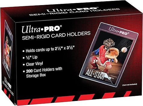 Ultra Pro Semi-Rigid 12" Lip Sleeves, Plastic, 200ct