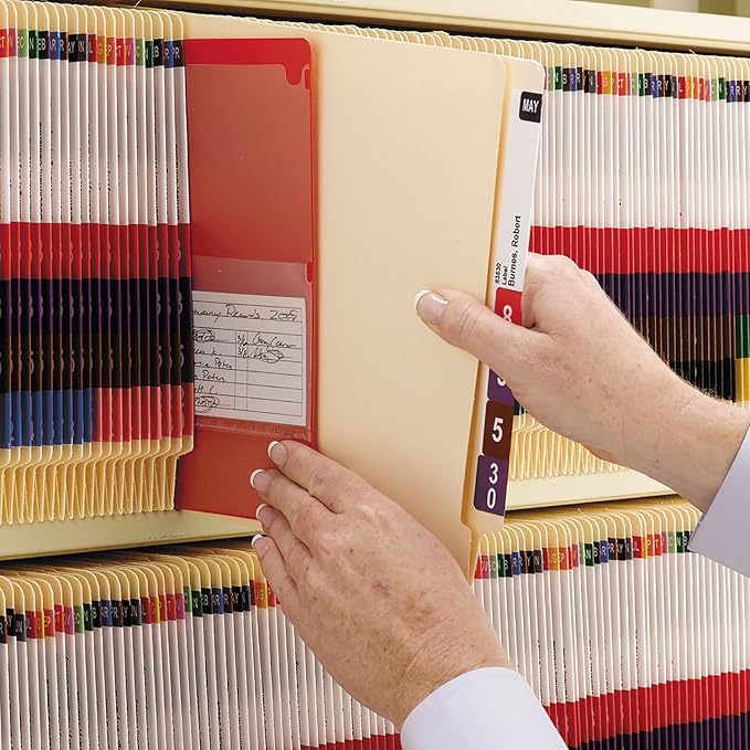 Smead 24100 Shelf Folders Straight Cut Single-Ply End Tab Letter Manila 100/Box