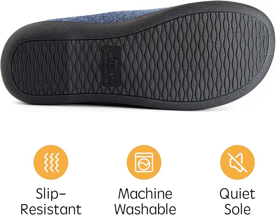 RockDove Men's Sherpa Lined Memory Foam Clog Slipper
