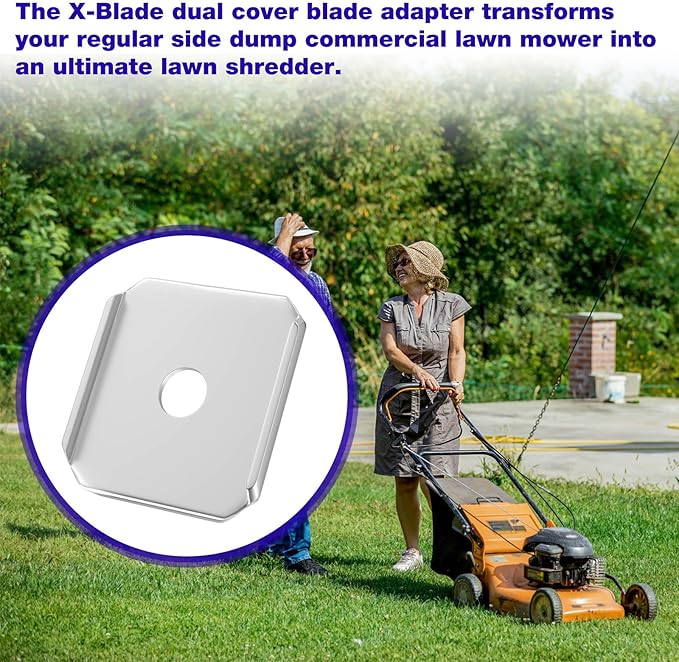 X-Blade Dual Mulching Blade Adapters for Ballard X-Blade XB2 and XB3 Mowers Blades Compatible with All Standard Commercial Mower 58 Center Hole (Excluding Blades)