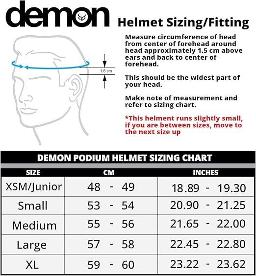 Demon United Podium Full Face Bicycle Helmet black/Lrg
