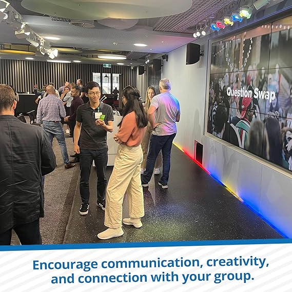 Connect Cards - Icebreaker Conversation Card Games | Conversation Starter Cards | Team Building Games for Work | Connections Game & Group Games for Adults | Featured by TEDx (60 Cards)