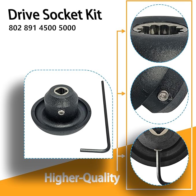 802 891 Drive Socket Kit with Wrench Replacement for Vitamix Blenders Allen Wrench 500 4500 5000 5200 5500 6300 VM0102 VM0103 VM0104 Replaces 802-891