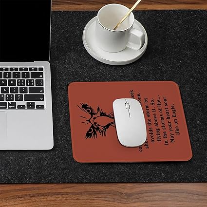 Eagle Gift for Scouts Mouse Pad Rectangle Mouse Pads for Computers Laptop Court of Honor Gift Boy Scout Gift Scouts Leader Gift Birthday Graduation Gifts for Son Daughter (Brown)